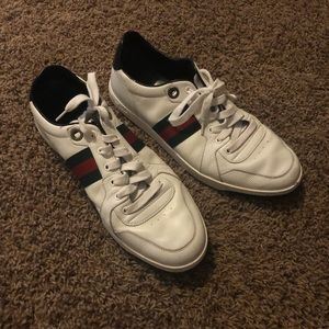 Authentic white Gucci shoes
